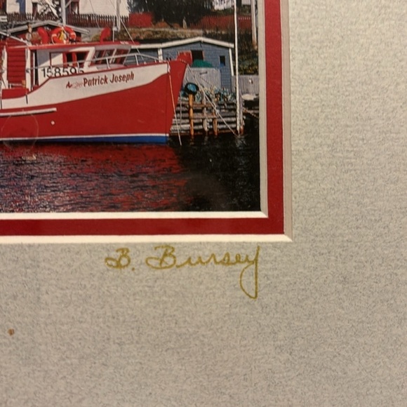 PETTY HARBOUR Newfoundland Canada matted print by B Bursey 8"×10" BRAND NEW - Picture 5 of 8